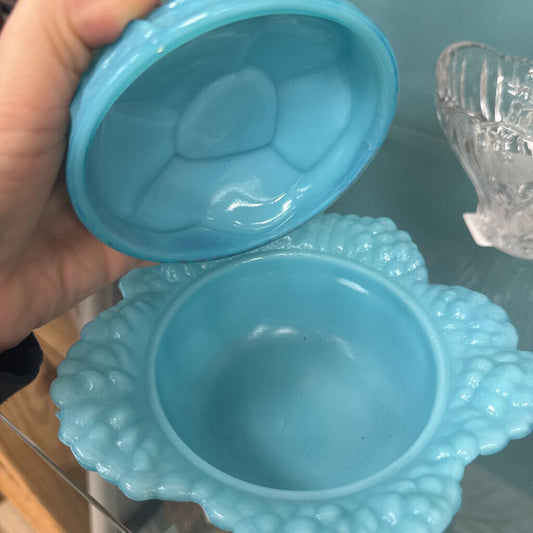 Antique Porteiux blue cabbage leaf